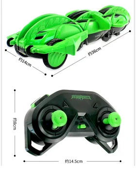 Najnovšie Zelená ABS Terrasect Diaľkové Ovládanie 2.4 Ghz Transformácia Vozidla Roll Flip Deformácii Vonkajšie Hračky