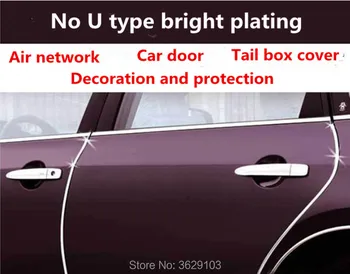 U Štýl dekorácie pásy Mriežky Chrome auto Automobilový klimatizácia zásuvky auto-styling pre Lexus rx350 gs is250 gs300 lx470