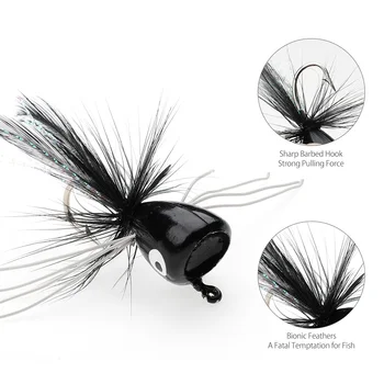 DONQL 15Pcs Hmyzu Wobblers Láka Muchy Fly Rybárske Nástrahy Super Nabrúsené Kľukou Háčik na Ryby Riešiť Svetlé Farby Umelé Návnady