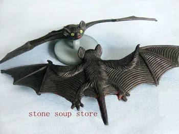 8pcs Black Simulácia Bat Plastové Strašidelné Holloween Strany Dekoroch Zábavné Trik Dieťa Srandu Hračka