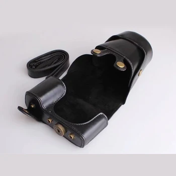 PU Kožené Fotoaparát Prípade Taška Kryt pre Sony Alpha NEX-7 NEX-F3 s 18-55mm objektívom prenosné