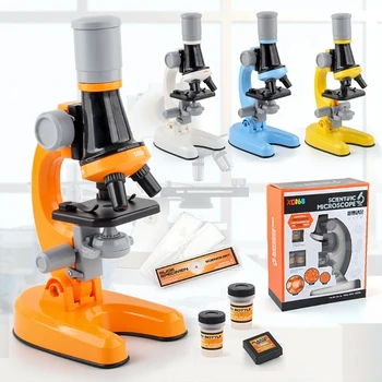 Mikroskop Kit LED Lab 100X-400X-1200X Home School Science Vzdelávacie Hračka Darček Rafinované Biologický Mikroskop pre Deti Dieťaťa