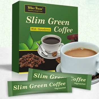 18 Teabags Slim Zelenej Kávy s Ganoderma Kontrole Hmotnosti Detoxikačný Čaj na chudnutie Chudnutie Spaľovanie Tukov na Zdravie Čaj Tabletky na chudnutie