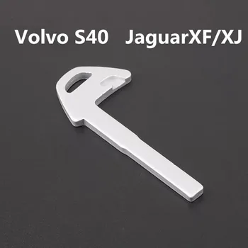 Náhradné Smart Prázdne Diaľkové Auto Volvo S40 Tlačidlo Čepeľ Vložte Kľúč Polotovary pre JaguarXF/XJ[2 ks]