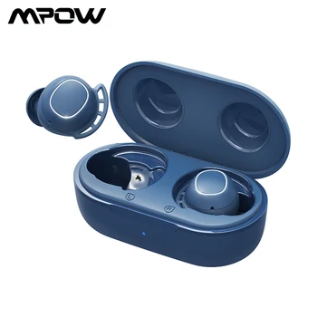 Mpow M30 Bluetooth 5.0 Slúchadlá IPX8 Vodotesné Pravda Bezdrôtové Slúchadlá s Pútavý Bass Plnenie Prípade TWS Slúchadlo Telefónu