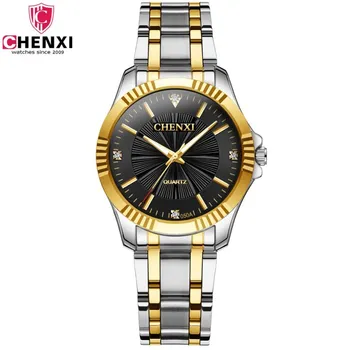 CHENXI dámske Náramkové hodinky 2019 TOP Luxusné Značky Dámy Quartz Hodinky Plné Nehrdzavejúcej Ocele Žena Hodiny, náramkové hodinky reloj mujer