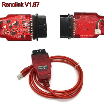 Renolink V1.87 ECU Programátor pre Renault Renolink Tlačidlo Kódovanie UCH Zodpovedajúce Tabuli Kódovanie ECU Obnovenie Funkcie
