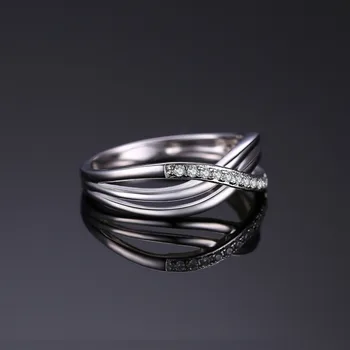 JPalace Infinity Snubné Prstene 925 Sterling Silver Krúžky pre Ženy Stohovateľné Výročie Krúžok Večnosti Kapela Striebro 925 Šperky