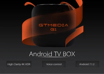 Nový Príchod GTmedia G1 Android TV Box 4K HDR STB BOX Ultra HD WIFI Youtube Set-top Box Media Player