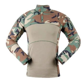 Kamufláž Poľovnícke Oblečenie, Taktické Žaba Vyhovuje Vojenskú Uniformu Paintball Airsoft Sniper Bojové Tričko A Nohavice Jersey
