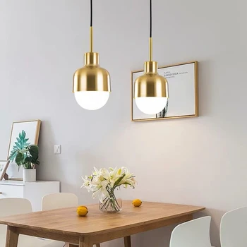 Moderný Minimalistický Prívesok Svetlo Lampy Nordic Strop Oblečenie, Dekorácie Akryl Loptu Lampy, Obývacej Izby, Spálne, Jedálne