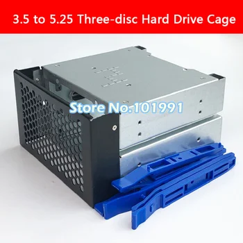 3,5 do 5.25 tri-disk pevný disk klietky 2 šasi jednotky v šasi 3.5-palcová jednotka pevného disku box železa počítač rozšírenia úložného priestoru