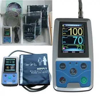 CONTEC ABPM50 Ambulantný Krvný Tlak Monitor BP Holter USB PC Softvér 24 hodín Nahrávania BP Monitor