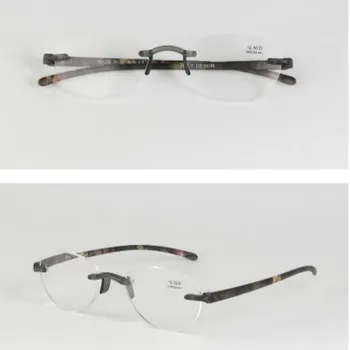 Nové Frameless TR90 Rreading Okuliare Mužov a Žien Anti-únava Okuliare, Rám S Dioptrie Presbyopia Okuliare