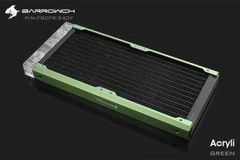 Barrowch FBCFR-240 v, multi-farebné modulárne, 240mm radiátor, akryl / POM vymeniteľné radiátor pre 120mm ventilátory