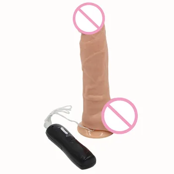 7.67 palcový Veľký Dildo Realistický Penis Dick 6 Rýchlosť Otáčanie Vibrátor, Dildo S Prísavkou Sexuálne Hračky Pre Ženy Produktov Pre Dospelých