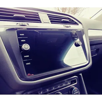 8 palcový GPS Navigácie Sklo Ochranný Film Pre VW Volkswagen Tiguan Atlas 2018 Auto Panel Displeja LCD Displej Krytu