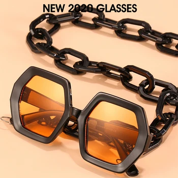 Námestie slnečné okuliare pre ženy móda 2020 Luxusné Veľké rám Odtiene Pre Ženy Vintage Obdĺžnik Slnečné Okuliare UV400