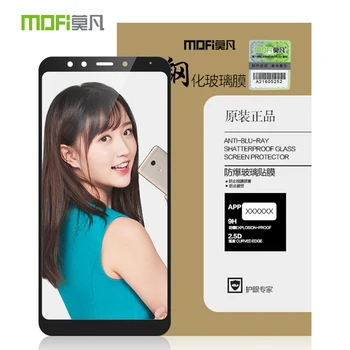 MOFi pre Xiao Redmi 5 Plus sklo tvrdené úplné pokrytie screen protector pre Redmi5 Plus sklo plus ochranná fólia na ochranu