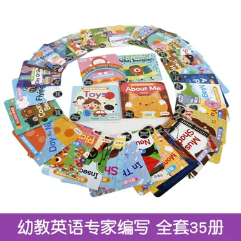 35 Kniha/Sets15CMx15CM Deti farba anglický Obrázok Rodič-Dieťa, Vzdelávacie Knihy Darček Pre Deti dieťaťu Naučiť sa Čítať Príbeh Knihy