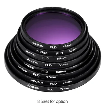 Andoer 49-77mm Objektív Filter Auta UV+CPL+MODIFIKÁCIA+ND(ŽÚ2 ŽÚ4 ND8) s Vykonávať Puzdro/kryt Objektívu/Lens Cap Držiteľ/Tulipán a Gumy Objektív Odsávače pár