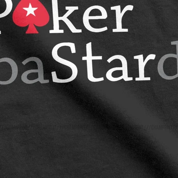 Pánske Pokerstar T Shirt Hracie Karty Hry Čistej Bavlny Oblečenie Vintage Krátky Rukáv O Krk Tees Letné T-Shirts