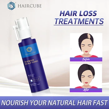 HAIRCUBE Rast Vlasov Podstate Sprej Prírodné Bylinné Zdravie Anti Strata Vlasov Vyživujú Vlasové Korienky Vlasov Regenerácia Opravy