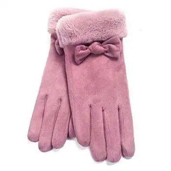 Jeseň Zima Ženy Teplé Rukavice Fleece hrubé dotykový displej rukavice plyšové žena windproof rukavice a za studena-odolné rukavice
