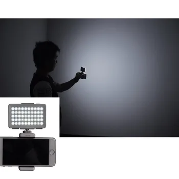 Commlite CM-L50 LED Fotoaparát, Video Svetlo, 50 LED 5700-6000K Stmievateľné Mini Panel Svetlo pre Canon, Nikon Fotoaparáty a Smartphone