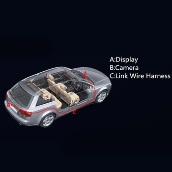 Nové Vozidlo, Kamera, Auto Reverse parkovacia Kamera Nepremokavé Snímač CMOS 360° Nočné Videnie Parkovanie Zálohy Auto Otočná