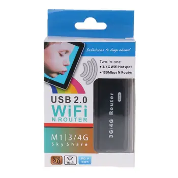 Mini Prenosné 3G/4G WiFi prístupového bodu siete Wlan AP Klient 150Mbps USB Bezdrôtový Smerovač nové 667C