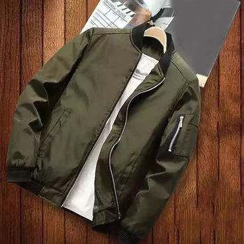 Bundy Pánske Pilot Bombardér Bunda Mužskej Módy Baseball Hip Hop Streetwear Coats Slim Fit Kabát Značky Oblečenie