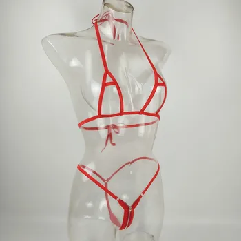 Exotické Micro Bikini Otvorené Rozkroku Extrémne Sexy Zips, Plavky, Plavky Ženy Duté Z Sexy Bathingsuit Odev Táng String