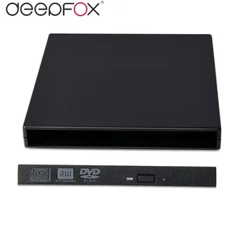 DeepFox Nový Model USB 3.0 12.7 mm, Leštené Šachty Optickej Jednotky CD, DVD RW Caddy ECD012-SU3
