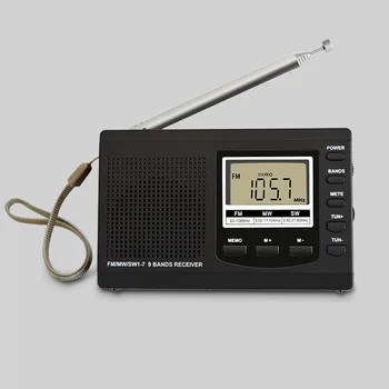 Prenosný Mini Rádio Am Fm FM/MW/SW S Digitálny Budík Mini FM Rádio Prijímač, Digitálny Prenosný Fm Prijímač Rádio Hodiny