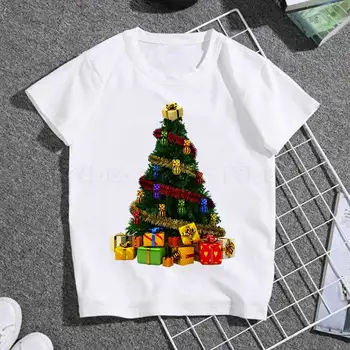 2020 Módne deti T-Shirt Teplé Nový Rok Praje Veselé Tee Tričko Vianočné Graphic T Shirt deti Tlačiť T-shirts