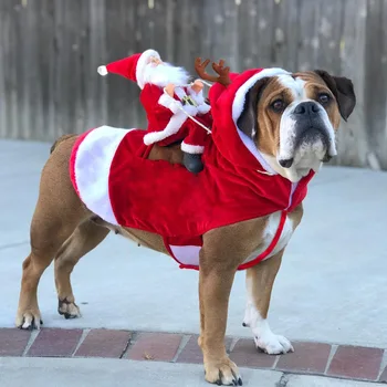2020 Psa Vianočné Oblečenie Santa Koni Jeleň Kostým Psa Vianočné Oblečenie Dovolenku Oblečenie Pet Oblečenie Silvester Šaty