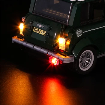 LED svetlo do auta Kompatibilný pre lego 10242 Stavebné kamene, Tehly 21002 techniku, MINI Cooper Tvorcovia Modelu Auta Hračky (len svetlo)
