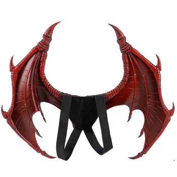 2 Farby Halloween 3D Dragon Krídla Karneval Dragon Cosplay Kostým Party Krídla Prop Dekor Mardi Gras Dračie Krídla Rekvizity Kostým