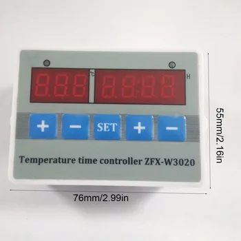 ZFX-W3020 LCD Digitálny Displej Digitálny Inteligentné Teplota Čas Radič Termostat Časovač Switch Modul