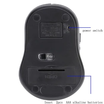 Bezdrôtový Mini Bluetooth 3.0 6D 1600DPI Optical Gaming Mouse Myš 2,4 Ghz, USB Optická Bezdrôtová Myš pre Notebook Počítač Tichý