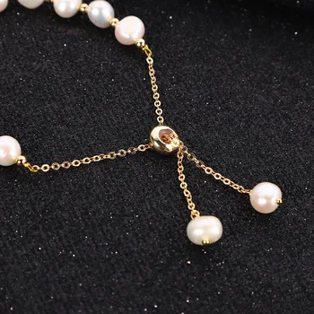Originálne Prírodné Sladkovodné Baroková Perla Náramky, Prívesky Pre Ženy Biela Kúzlo Jemné Šperky
