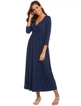Dlhý rukáv nightgown farbou materské pyžamo tehotenstva noc šaty nemocnice šaty zimné ošetrovateľskej odev dojčenie