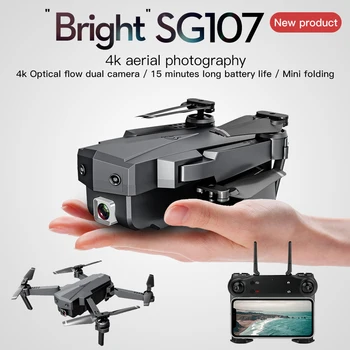 ZLRC SG107 Mini Drone s 4K WIFI 1080P FPV Fotoaparátu, 2.4 GHZ Quadcopter Optický Tok Quadrocopter Fotoaparát Hračky VS E58 E68 SG106