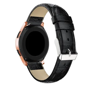 Náhradné Watchband Krokodíla Vzor, Kapela 20 mm Pre Huami Amazift His Band Pre Samsung Galaxy Sledovať 42mm Pásma Náramok na Zápästie