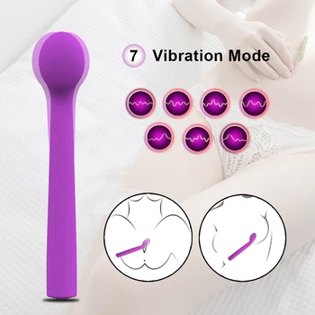 Silný Nepremokavé G-spot Vibrátor Sexuálne hračky pre Ženy, Mäkké Silikónové Nabíjateľná Stimulátor Klitorisu Masáž Hračky pre Dospelých