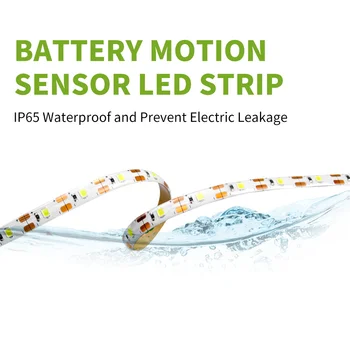 USB LED Pásy Svetla Krytý PIR Snímač Pohybu Detektor Flexibilné Pásky 5V LED Vodotesný Lampa 1M 2M 3M 2835 SMD 4AAA Batérie