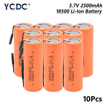 Nabíjateľná Lítium-18500 Batéria 3,7 V 2500mAh Batérie elektronická cigareta s vysokým vypúšťanie vysoký prúd + DIY nicke