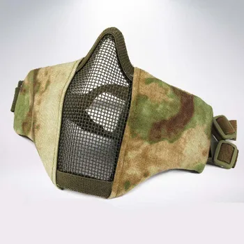 Priedušná Polovicu Tváre Masku Vonkajšie Pole CS Armáda Hry Oka Oko Štít Maska Taktické Lov Oka Airsoft Maska