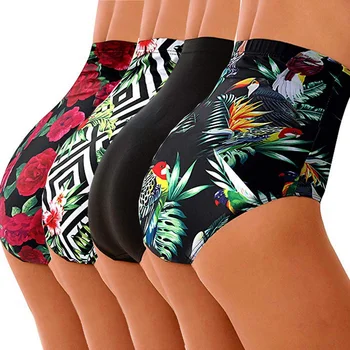 2020 Nové tlač Bikini Set Ženy Sexy Brazílske Plavky, Bikiny Vysoký pás plávať trenírky Ženské Plavky
